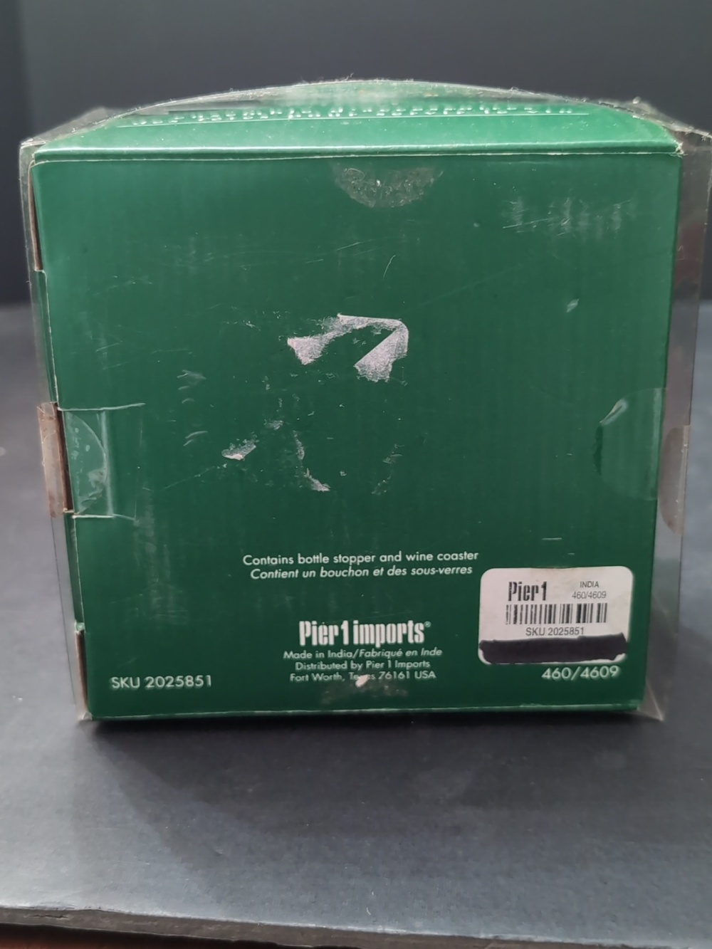 Pier 1 Imports, Holiday Wine Accessories Set Includes Wine Stopper/Coaster. - Picture 4 of 10